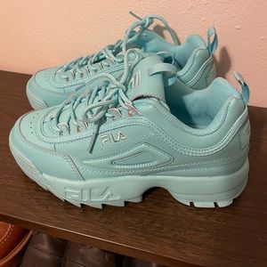 Turquoise Fila Sneakers